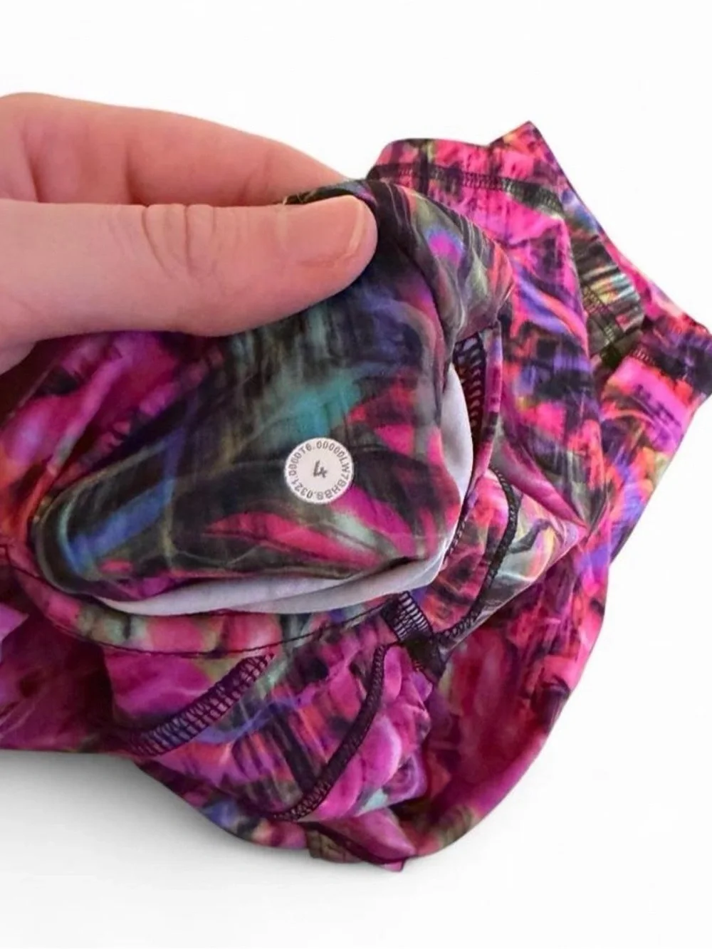 lululemon athletica Multicolor Swirl Wunder Spandex Shorts